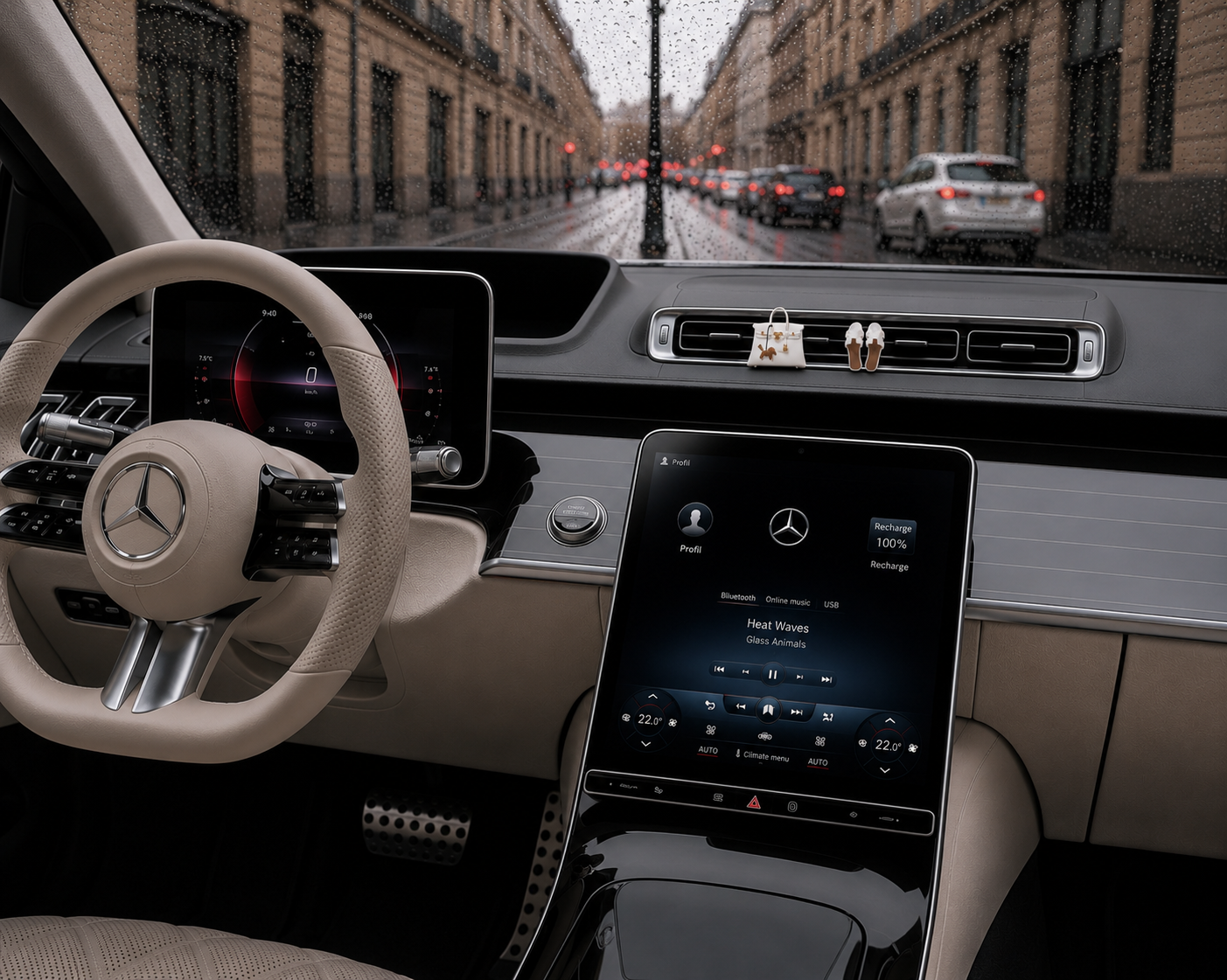 Diffuseur de parfum voiture — Sandale Blanc