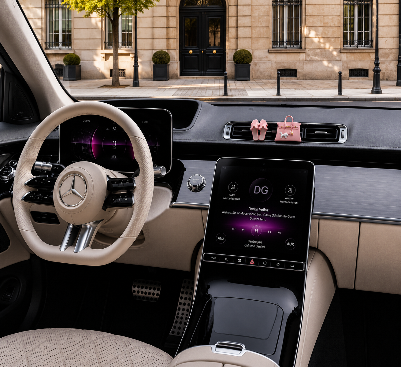 Diffuseur de parfum voiture — Sac Rose