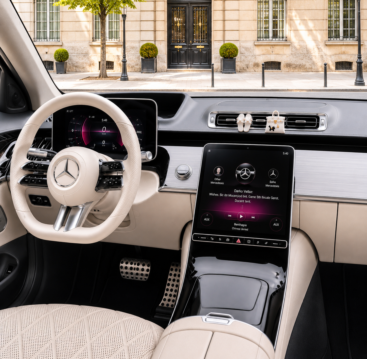 Diffuseur de parfum voiture — Sandale Blanc Nacré