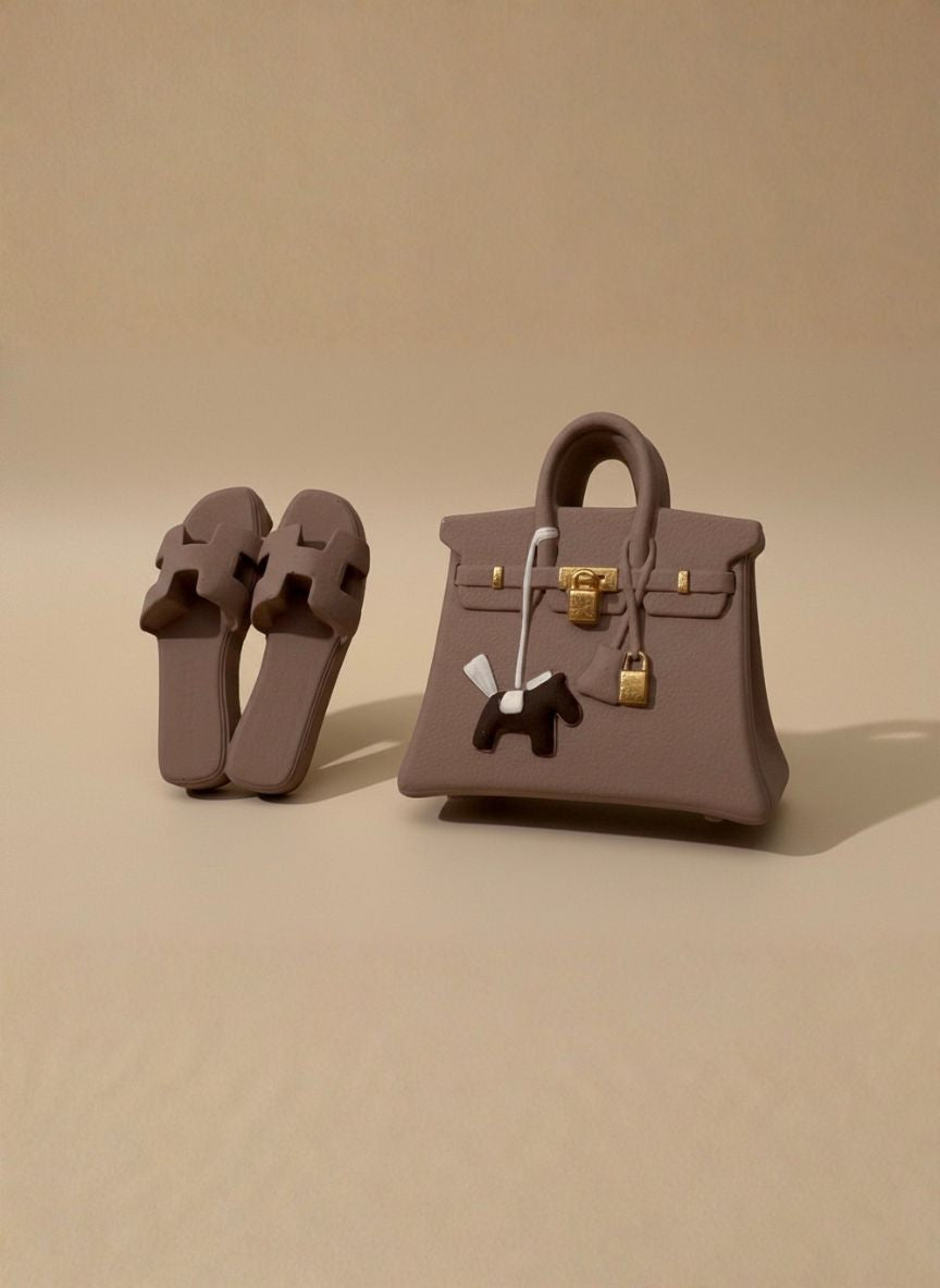 Diffuseur de parfum voiture — Pack Duo Birkin + Taupe