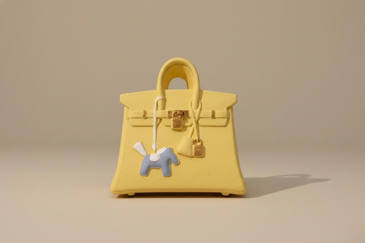 Diffuseur de Parfum pour Voiture – Modèle Birkin (Jaune)