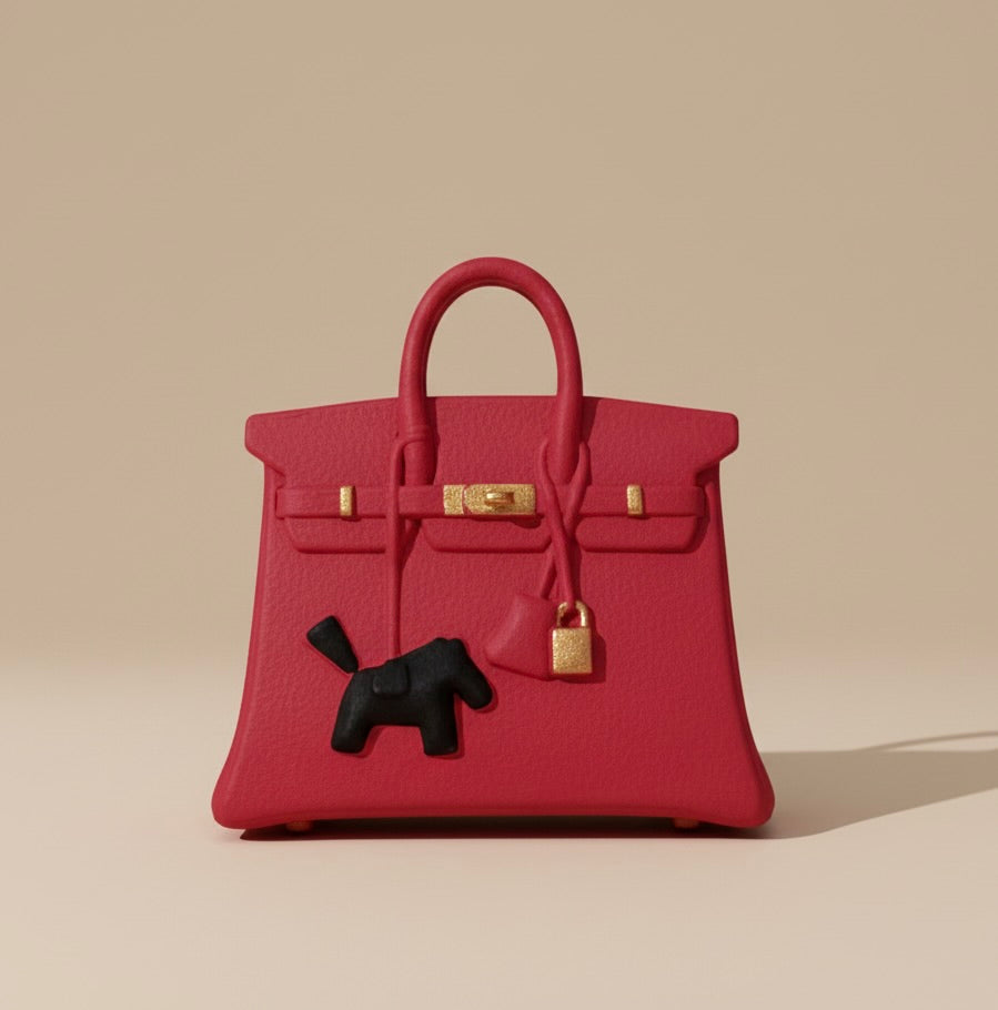 Diffuseur de Parfum pour Voiture – Modèle Birkin (Rouge)