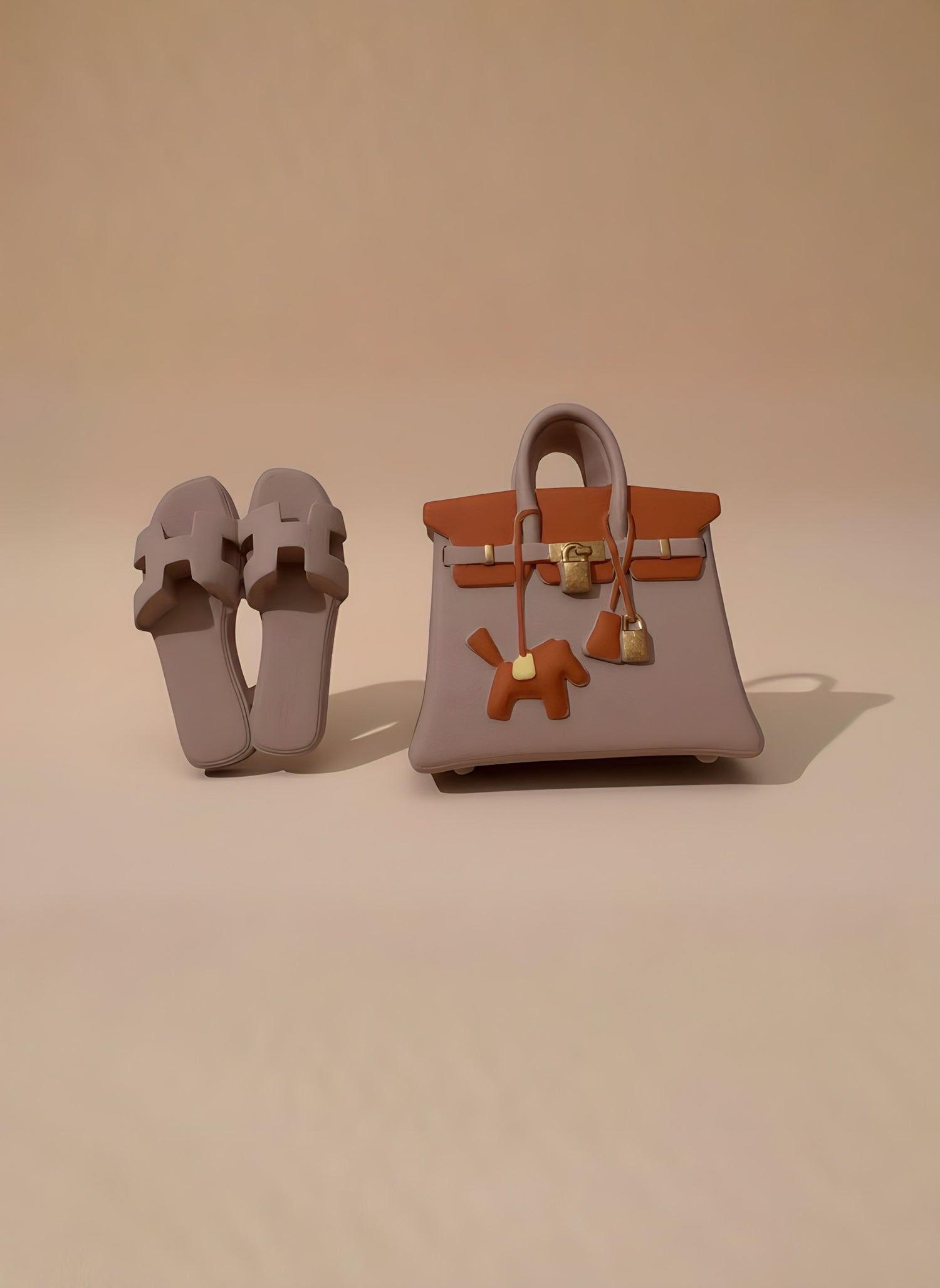 Diffuseur de parfum voiture — Pack Duo Birkin + Oran (Orange et Beige)